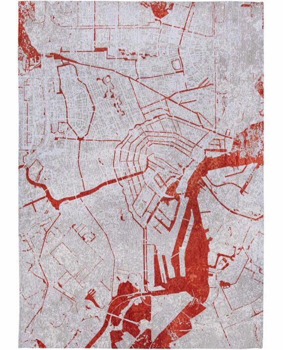 Louis De Poortere tappeto Cities Amsterdam 9323 Orange Cut