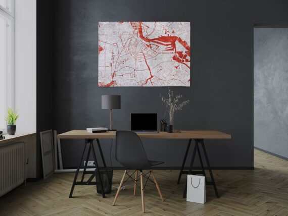 Louis De Poortere tappeto Cities Amsterdam 9323 Orange Cut interior 2