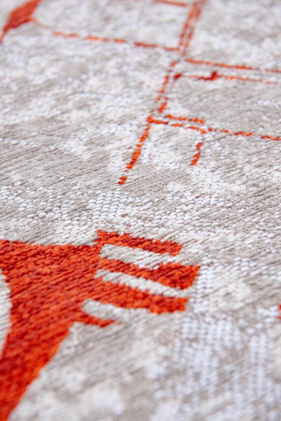 Louis De Poortere tappeto Cities Amsterdam 9323 Orange Cut zoom 1