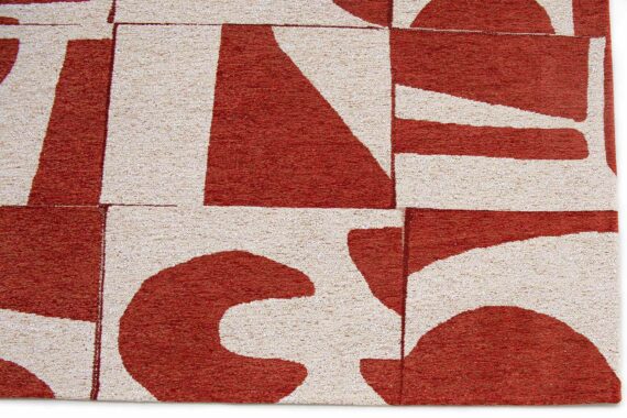 Louis De Poortere tappeto Craft Papercut 9364 Rust corner