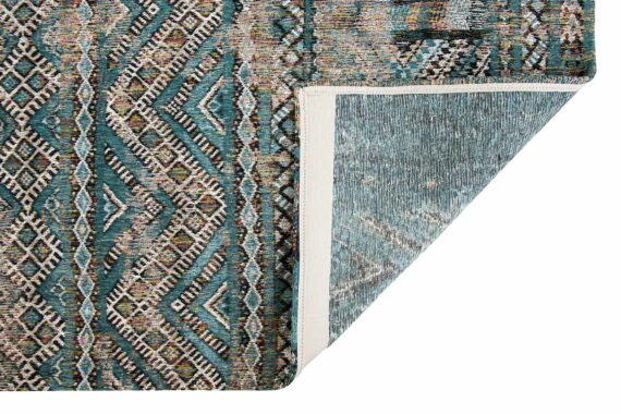 Louis De Poortere tappeto LX 9110 Antiquarian Kilim Zemmuri Blue back