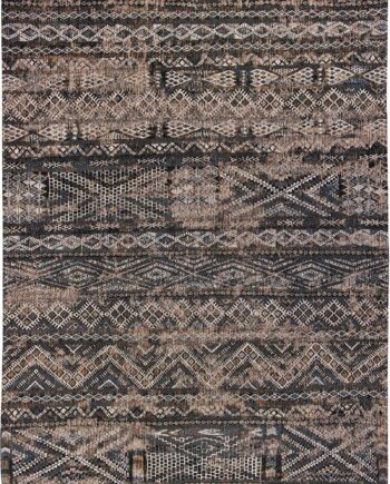 Louis De Poortere tappeto LX 9113 Antiquarian Kilim Black Rabat
