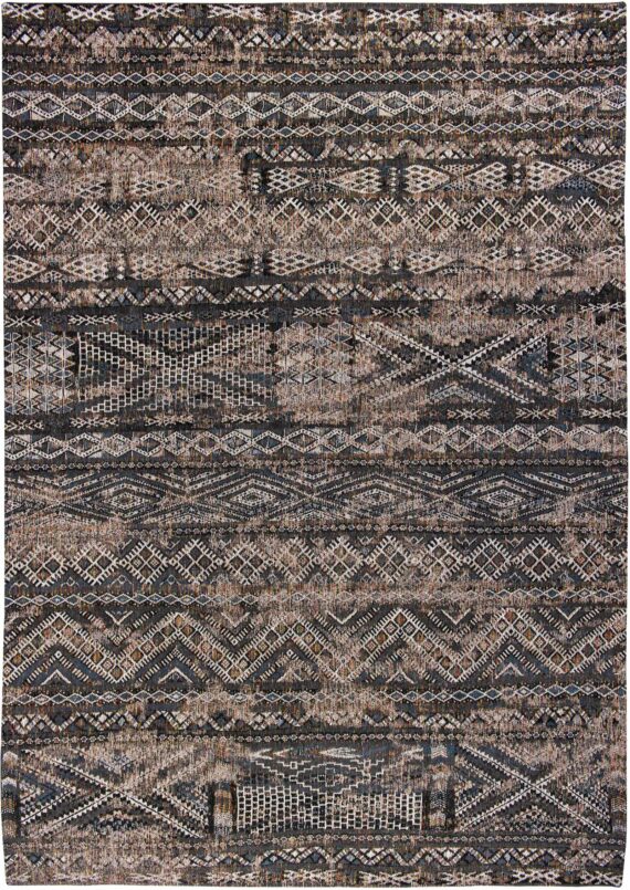 Louis De Poortere tappeto LX 9113 Antiquarian Kilim Black Rabat
