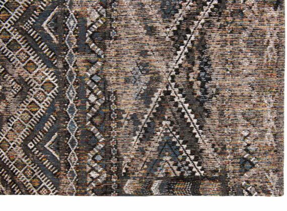 Louis De Poortere tappeto LX 9113 Antiquarian Kilim Black Rabat corner