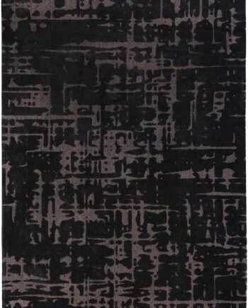Louis De Poortere tappeto LX 9200 Structures Baobab Black Water