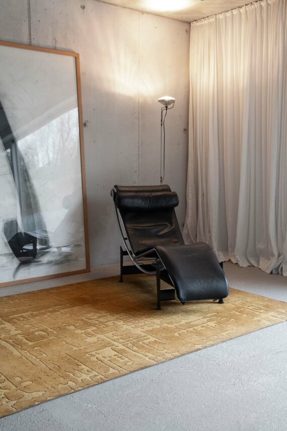 Louis De Poortere tappeto LX 9201 Structures Baobab Madagascar Gold interior 5
