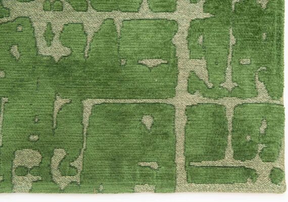 Louis De Poortere tappeto LX 9202 Structures Baobab Perrier Green corner