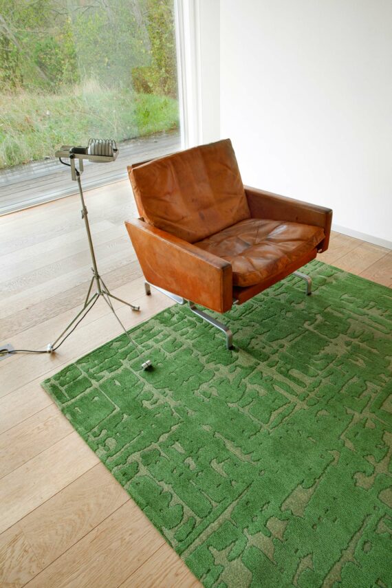 Louis De Poortere tappeto LX 9202 Structures Baobab Perrier Green interior 2