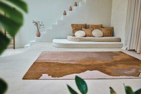 Louis De Poortere tappeto Meditation Lagoon 9326 Chestnut interior 1