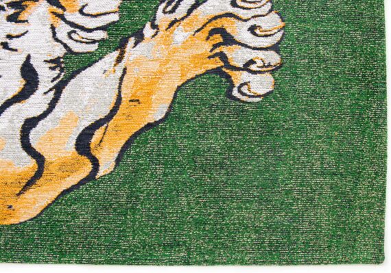 Louis De Poortere tappeto Pop 9388 Green On Fire corner