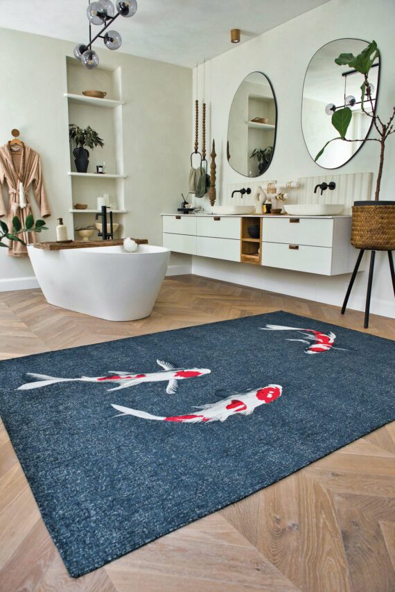 Louis De Poortere tappeto Pop 9390 Japanese Pond interior 1