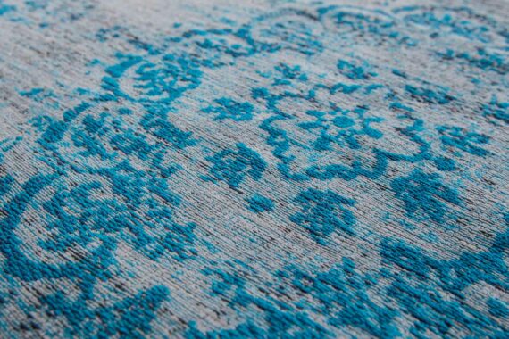 tappeti Louis De Poortere LX8255 Fading World Medaillon Grey Turquoise zoom