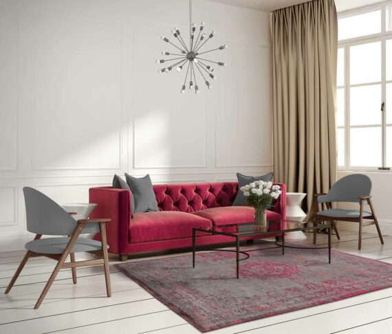 tappeti Louis De Poortere LX8261 Fading World Medaillon Pink Flash interior 2