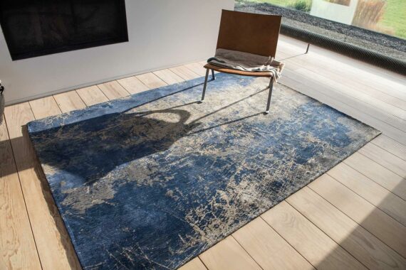 tappeti Louis De Poortere LX8629 Mad Men Cracks Abyss Blue interior 2