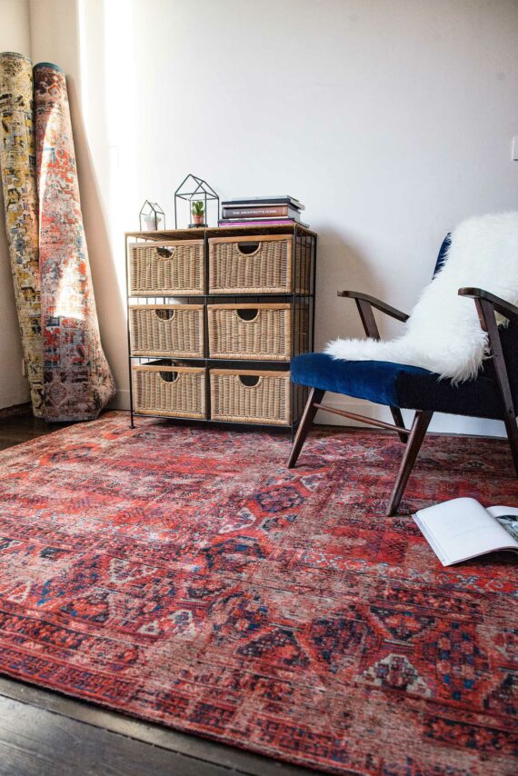tappeti Louis De Poortere LX8719 Antiquarian Antique Hadschlu 782 Red interior 2
