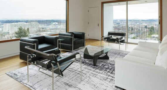 tappeti Louis De Poortere LX8926 Mad Men Griff Metro Black and White interior